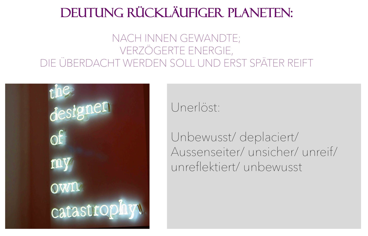 Rückläufige Planeten